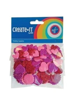 CREATE IT HOBBYSET CREATE-IT FOAM HARTJES GLITTER