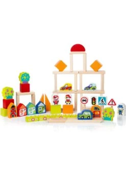 Cubika Houten Blokkenset Verkeer
