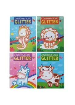 KLEURBOEK GLITTER 4 ASS