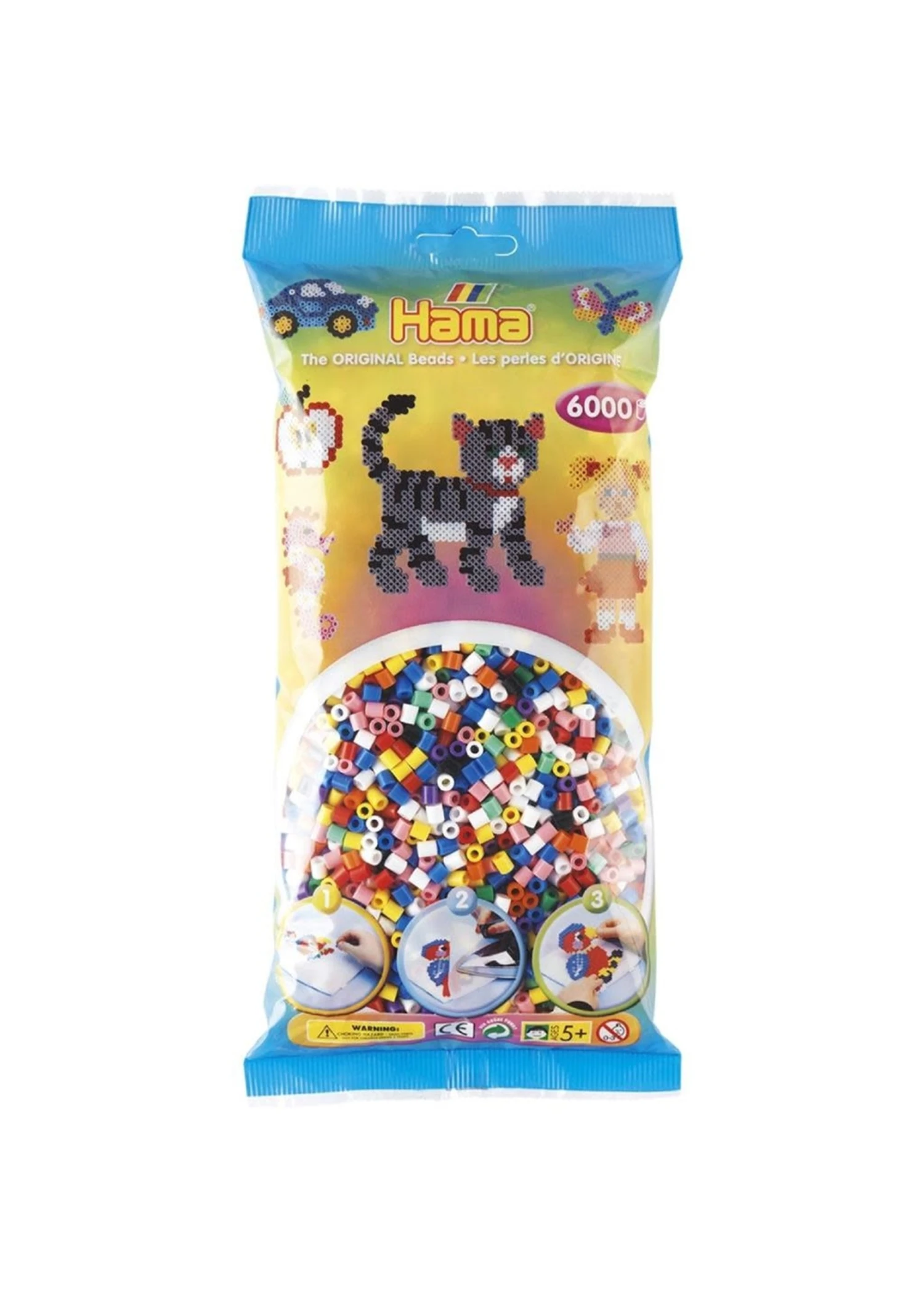 HAMA 205-00 BAG 6000 BEADS MIX 00 3 HAMA 205-00 BAG 6000 BEADS MIX 00