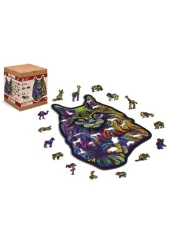 Houten Legpuzzel Regenboog Wilde Kat 274 St