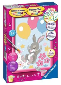Ravensburger Schilderen Op Nummer Konijn Met Glittersteentjes
