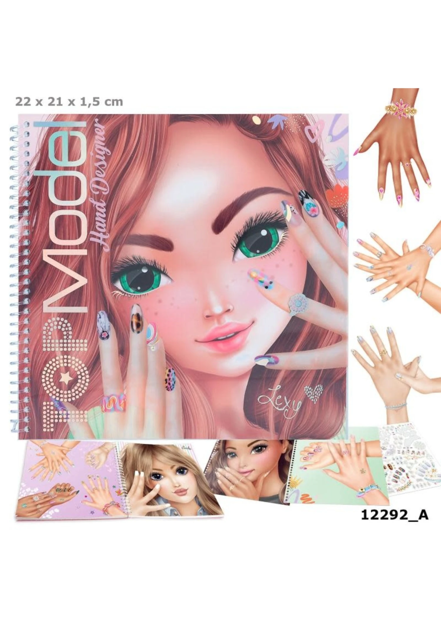 TOPModel Create Your Hand Design Kleurboek 3 TOPModel Create Your Hand Design Kleurboek
