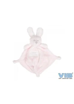 Knuffeldoekje Met Konijnenhoofd Roze