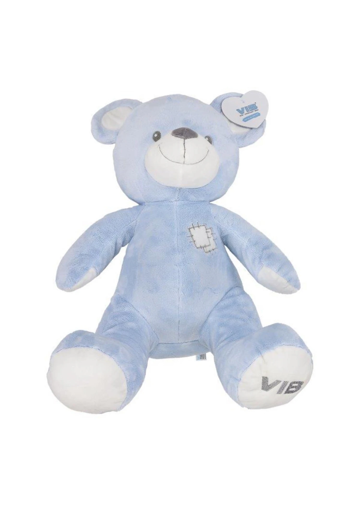 Pluche Beer GROOT Zittend 60cm BLAUW 3 Pluche Beer GROOT Zittend 60cm BLAUW